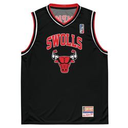 SWOLLS BASKETBALL JERSEY TANK - BLACK