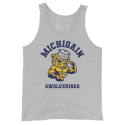 MICHIGAIN SWOLVERINES COLLEGE Tank Top