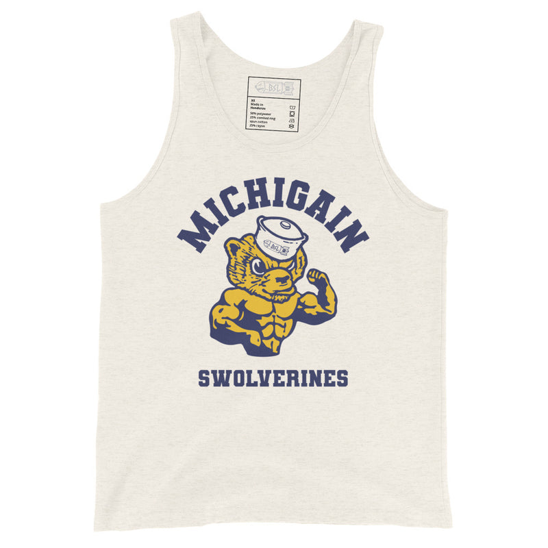 MICHIGAIN SWOLVERINES COLLEGE Tank Top