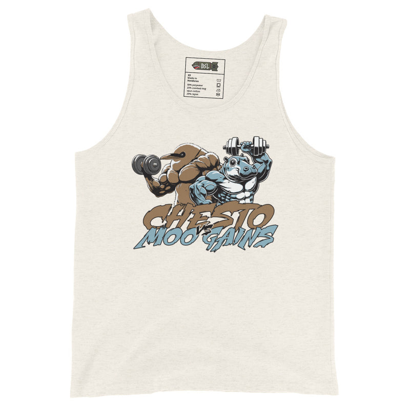 CHESTO VS MOO GAINS TANK TOP