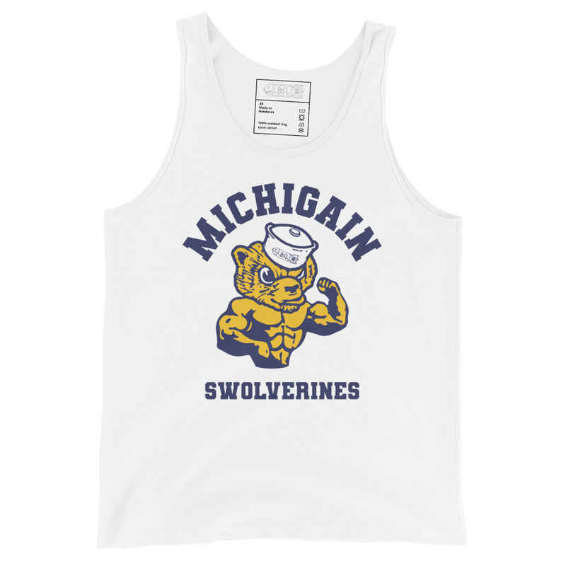 MICHIGAIN SWOLVERINES COLLEGE Tank Top