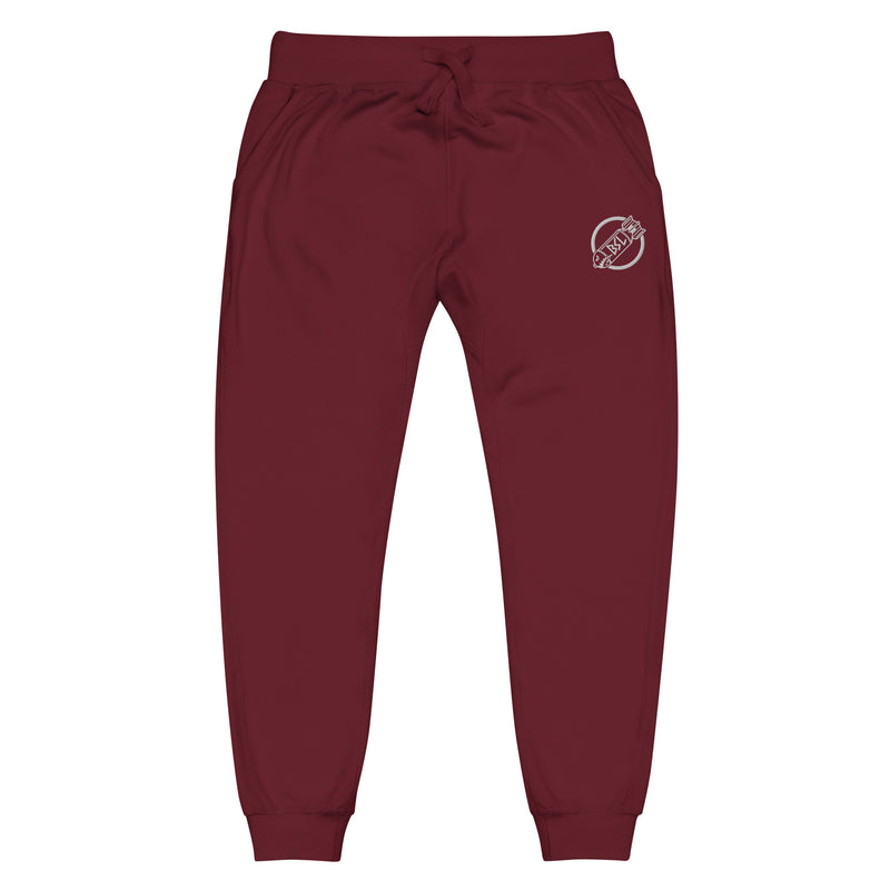 BSL PREMIUM FLEECE JOGGERS - WHITE CIRCLE BULLET LOGO