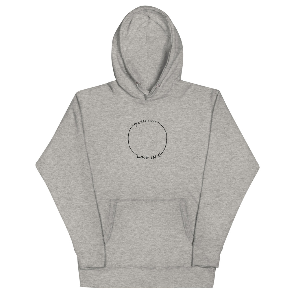 トップス NOKCHA crash mood hoodie(unisex) LOCK IN, CRASH OUT Hoodie – DomMerch