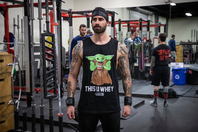 This Is the Whey Baby Growda Tank Cut-Off -Black