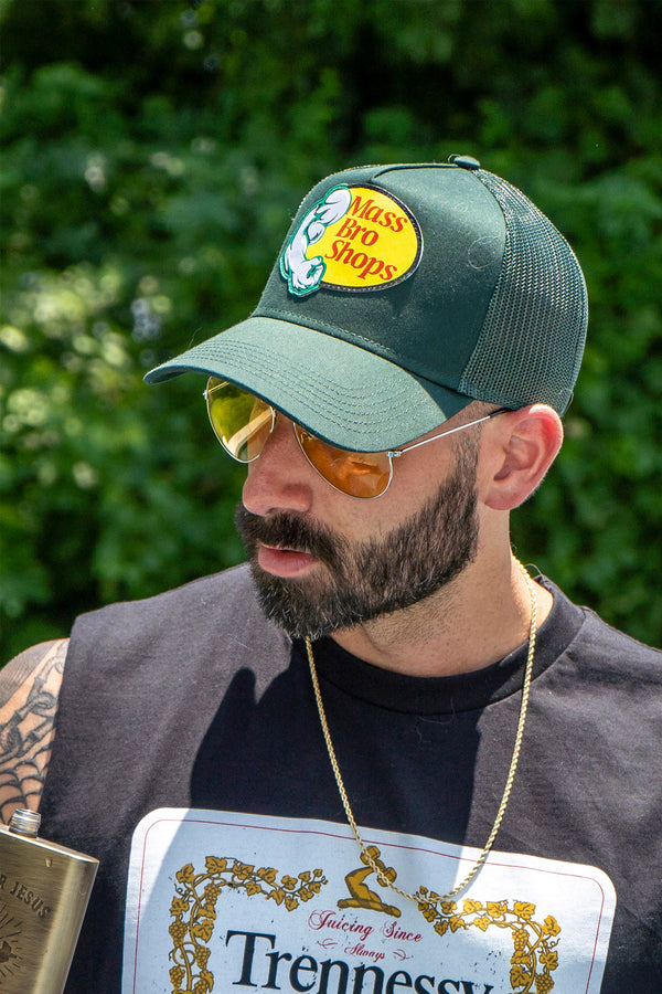 BSL Mass Bro Shops Trucker Hat  - Dark Green