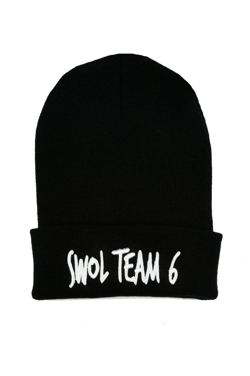 Swole Team 6 Beanie - Black