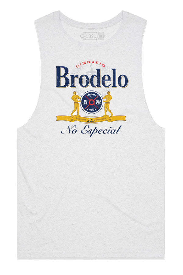 BSL Brodelo Tank Cut-Off - Heather White