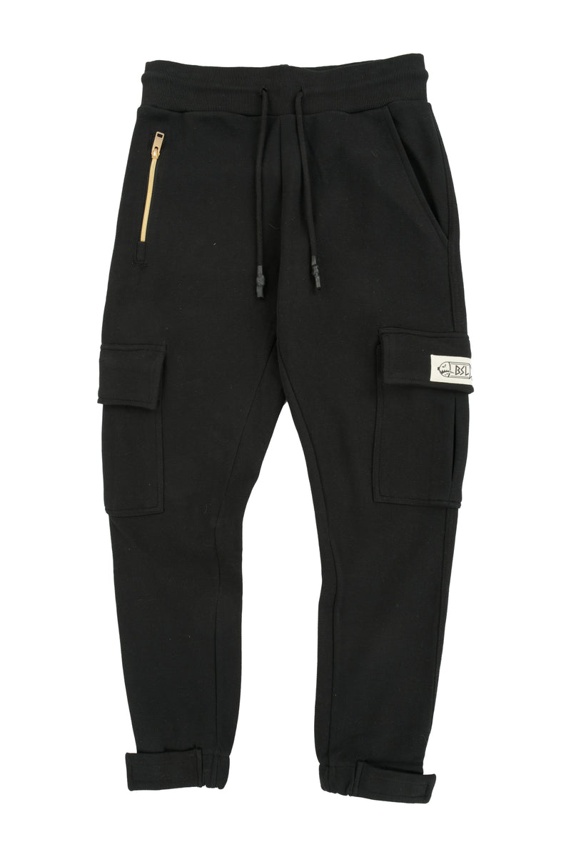 BSL Premium PK Cargo Joggers - Black 204