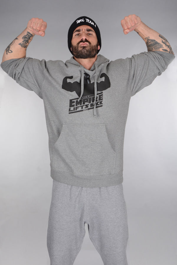 Empire Lifts Back Hoodie - Grey