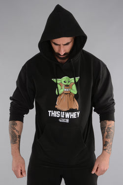 This Is The Whey Baby Growda Hoodie- Black