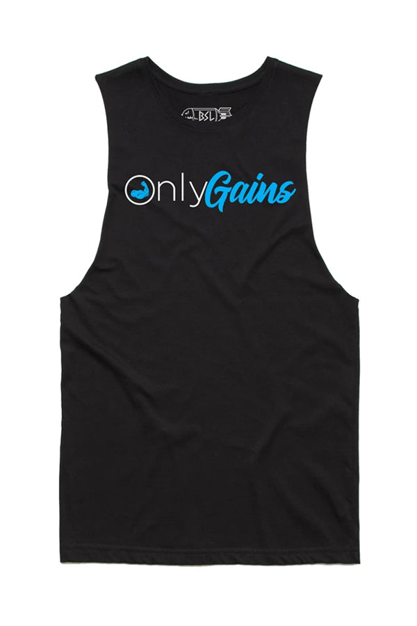 Only Gains Tank Cut-Off - Black