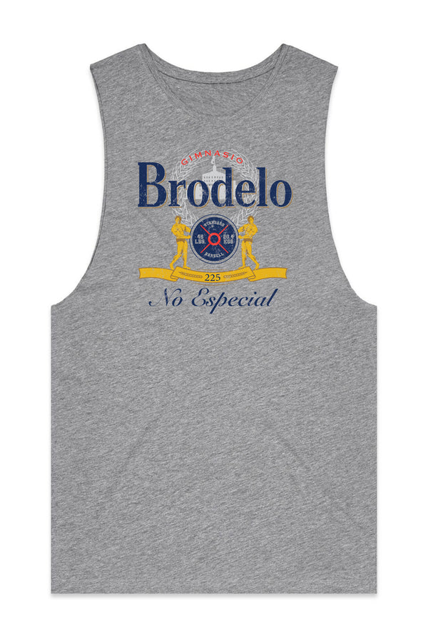 BSL Brodelo Tank Cut-Off - Heather Grey