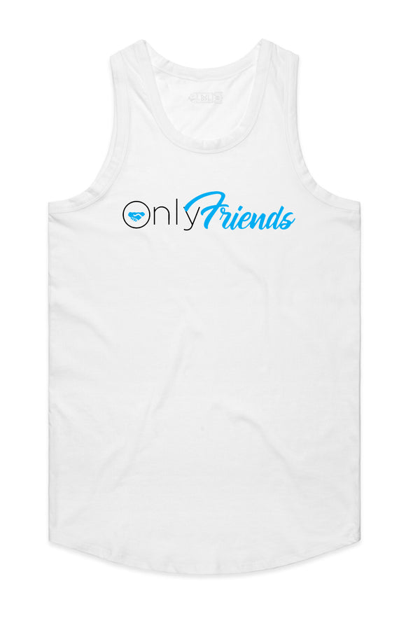 Only Friends Tank Top - White