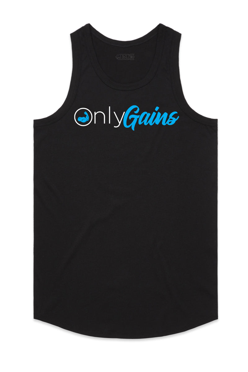 Only Gains Tank Top - Black